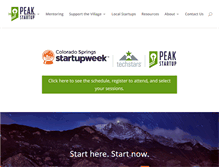Tablet Screenshot of peakstartup.org